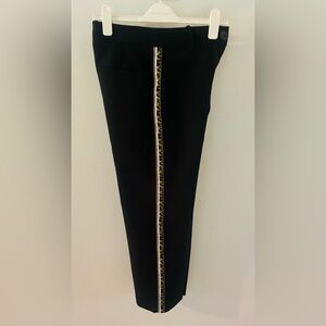 Zara Basic High Waisted Ankle Slacks w Side Stripes